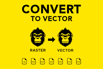 do vector tracing, convert logo to vector file, vectorize image