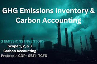 develop your greenhouse gas emissions inventory
