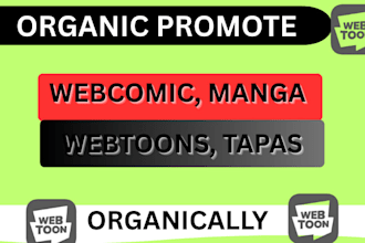 promote your webtoon, web comic promotion, comic, manga, tapas