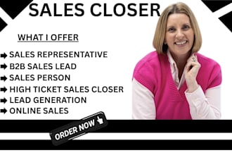 do sales closer telemarketing salespeson sales agent with virtual assistant