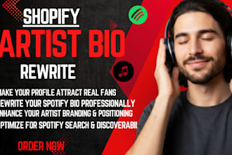 write your spotify bio which will supercharge your brand