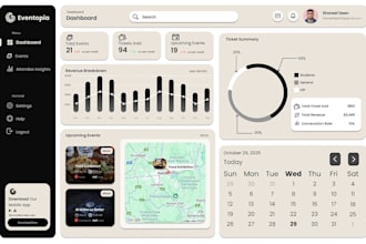 develop event management, budget tracking, guest management, vendor marketplace