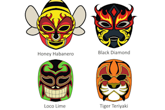 design a vintage face mask logo for your business