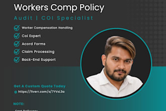 handle workers compensation, acord forms, coi processing and policy claims