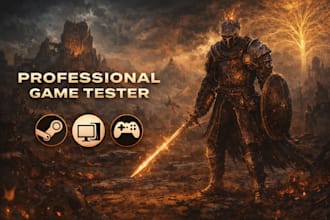 professionally test your PC or unity game and give feedback