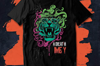create premium streetwear t shirt design, edgy style illustration, urban t shirt