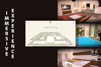 develop immersive 3d web experience using next js and three js