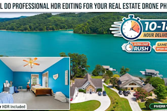 do professional hdr editing for your real estate drone photos