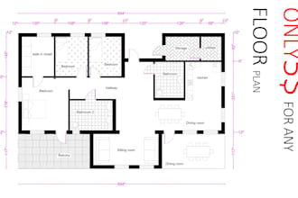 redraw floor plan for real estate agents