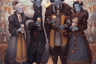 do a dnd, fantasy character, dnd party