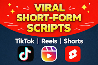 write engaging tiktok or reels scripts for your niche