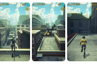 redevelop jump endless running game, 3d lane based runner, 2d 3d non human game