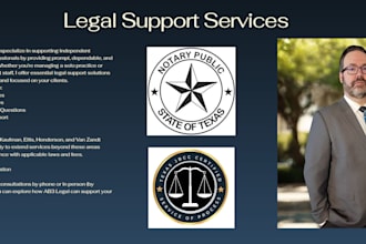 be your paralegal and legal assistant