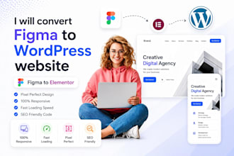 convert figma to wordpress webiste,figma to elementor