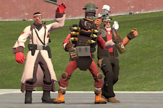 port 3d models to gmod sfm tf2 and l4d2 playermodel