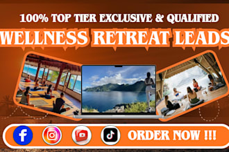 retreat leads marketing wellness leads facebook google instagram ads campaign