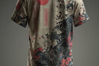 make stylish anime t shirt art for your brand