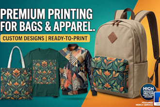 design backpack graphics for school bags travel bags and sports bags
