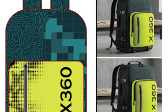 do eye catchy backpack printing designs