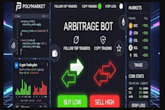 polymarket bot, kalshi bot, solana arbitrage bot, faucet bot