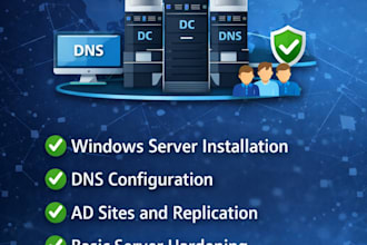 install and configure windows active directory domain controller