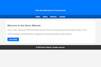 make a website for you