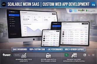 develop a full stack saas web app with next js and mern