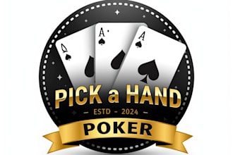 design a modern unique poker chip or game , poker logo
