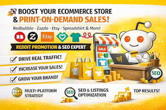boost ecommerce store, redbubble promotion, spreadshirt shop, zazzle, via reddit