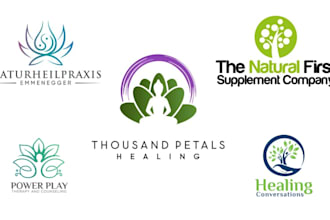 design modern fashion massage, yoga, spa, esthetics logo