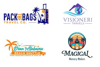 design tour travel adventure resort logo