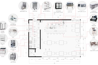 create floor plan of your restaurant, bar, office, any commercial space