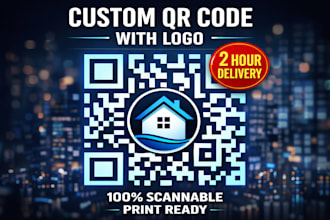 design custom qr code with logo for your business in 2 hours