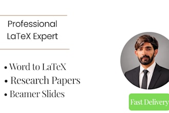 professionally format your document in latex