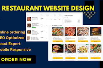build resturant website with online ordering system
