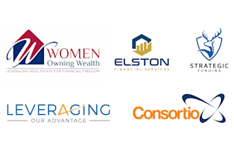 design financial credit repair and accounting logo with a business card