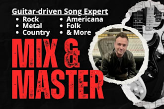 expertly mix and master your guitar driven song