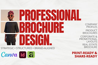 design a professional brochure for luxury real estate, brochure for business