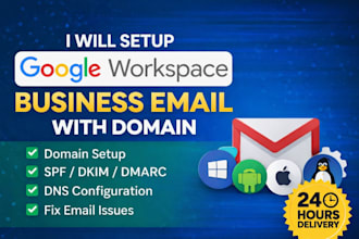 setup google workspace and business email with domain