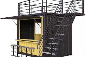 do architectural container homes design projects, render interiors and exteriors