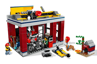 custom 3d lego model toy minifigure truck lego model lego car 3d lego house set