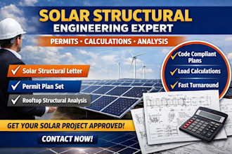 solar structural letter, permit plan set and rooftop solar structural analysis