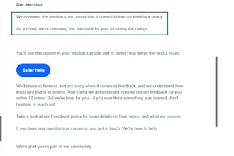 remove your ebay account defects, late shipment, transaction issues