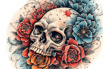 design professional tattoo and custom tattoo