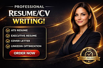 write professional resume cv and linkedin profile for career success