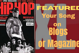 distribute your hip hop, rnb or lofi beat on major blogs and magazine like xxl