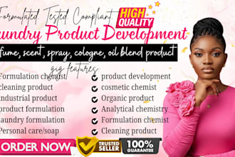 do laundry detergent formulation, cleaning detergent, chemist product developer