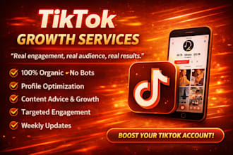 manage tiktok marketing and promotion for organic follower growth