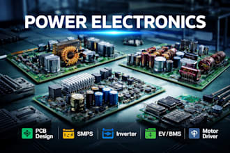 design power electronics pcb, smps ,converter inverter ,ev bms motor driver