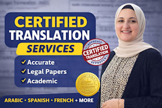 provide notarizd certified translation for legal official documents in 25 langs